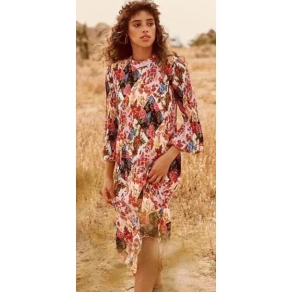 Anthropologie Shara Pleated Midi Dress Women’s Size S